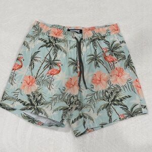 Tropical Flamingo Swim Trunks
